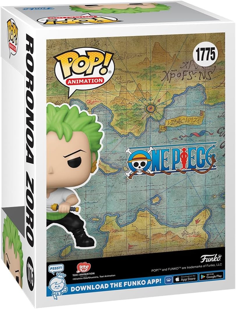 Funko Pop! Animation: One Piece - Roronoa Zoro - 1/6 Odds for Rare Chase Variant - Collectable Vinyl Figure - Gift Idea - Official Merchandise - for Kids & Adults - Anime Fans