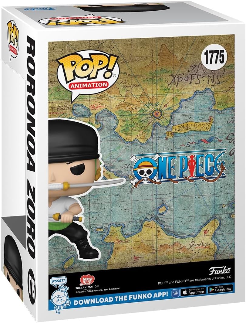 Funko Pop! Animation: One Piece - Roronoa Zoro - 1/6 Odds for Rare Chase Variant - Collectable Vinyl Figure - Gift Idea - Official Merchandise - for Kids & Adults - Anime Fans